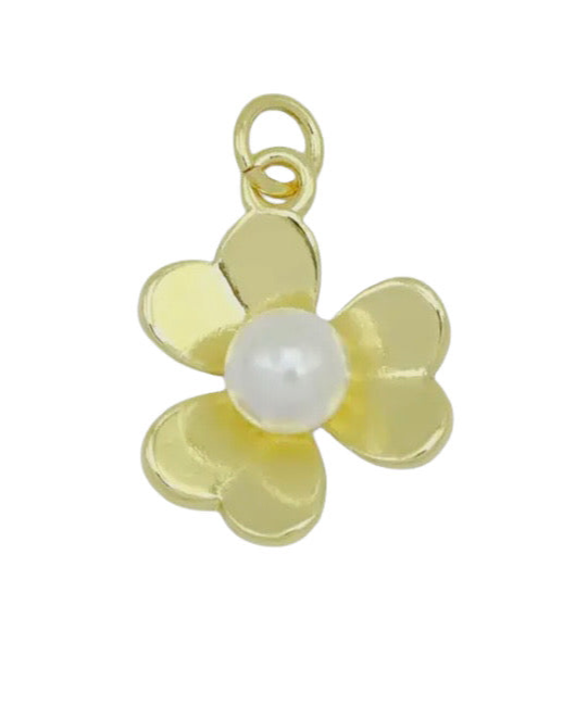 Flower Pearl Charm