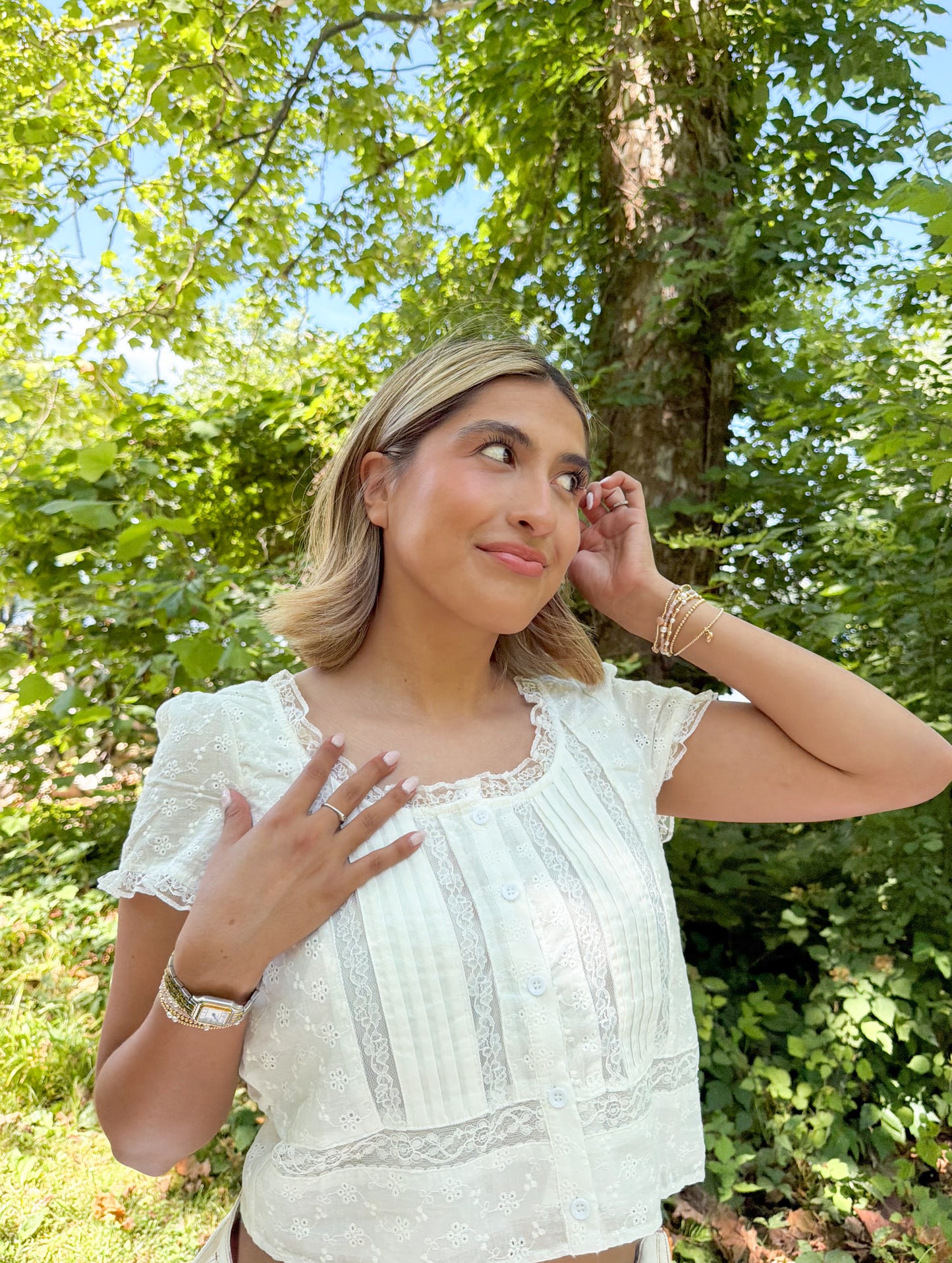 Darling White Lace Top