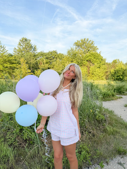 Cotton Candy Gingham Set