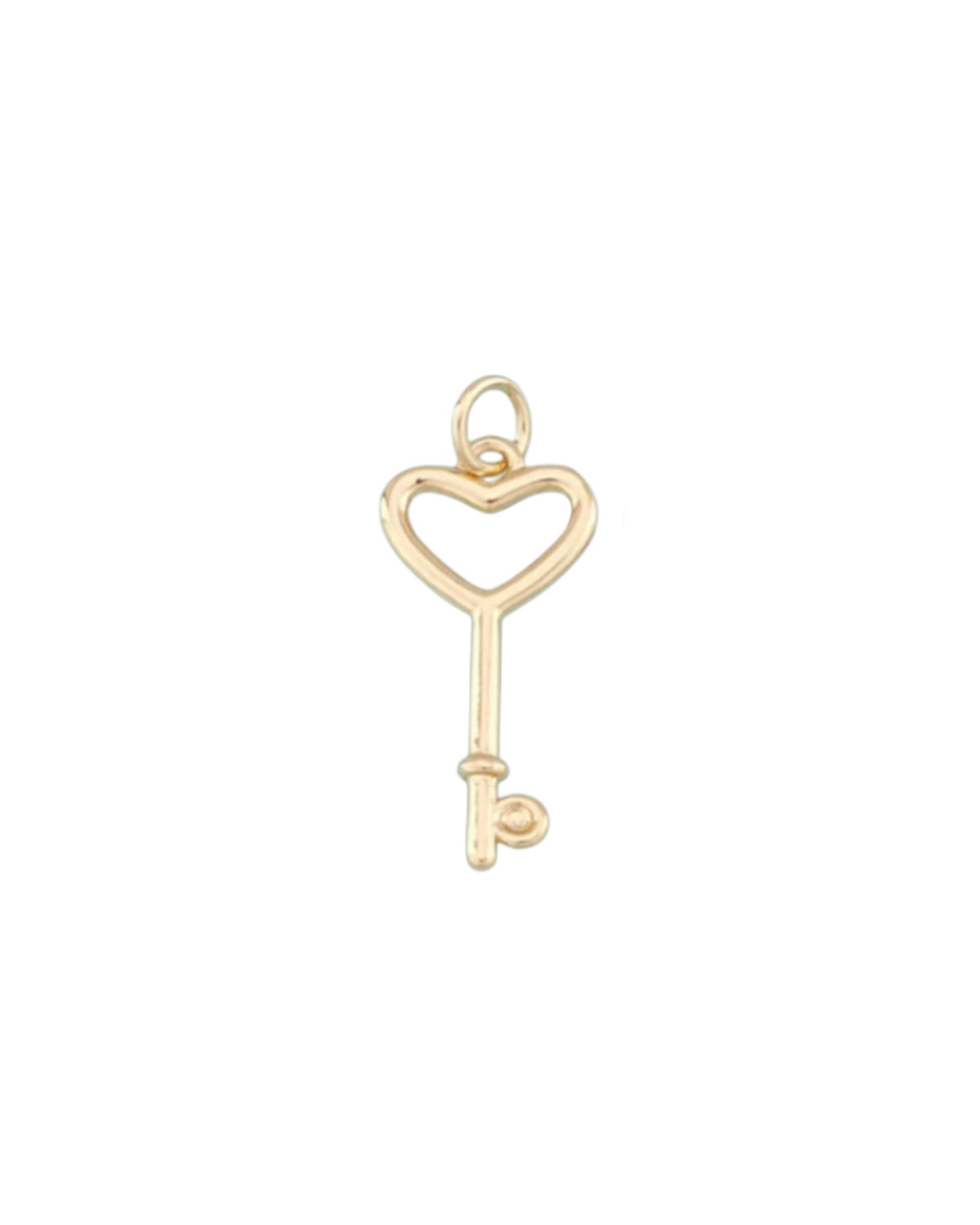 Heart Key Charm