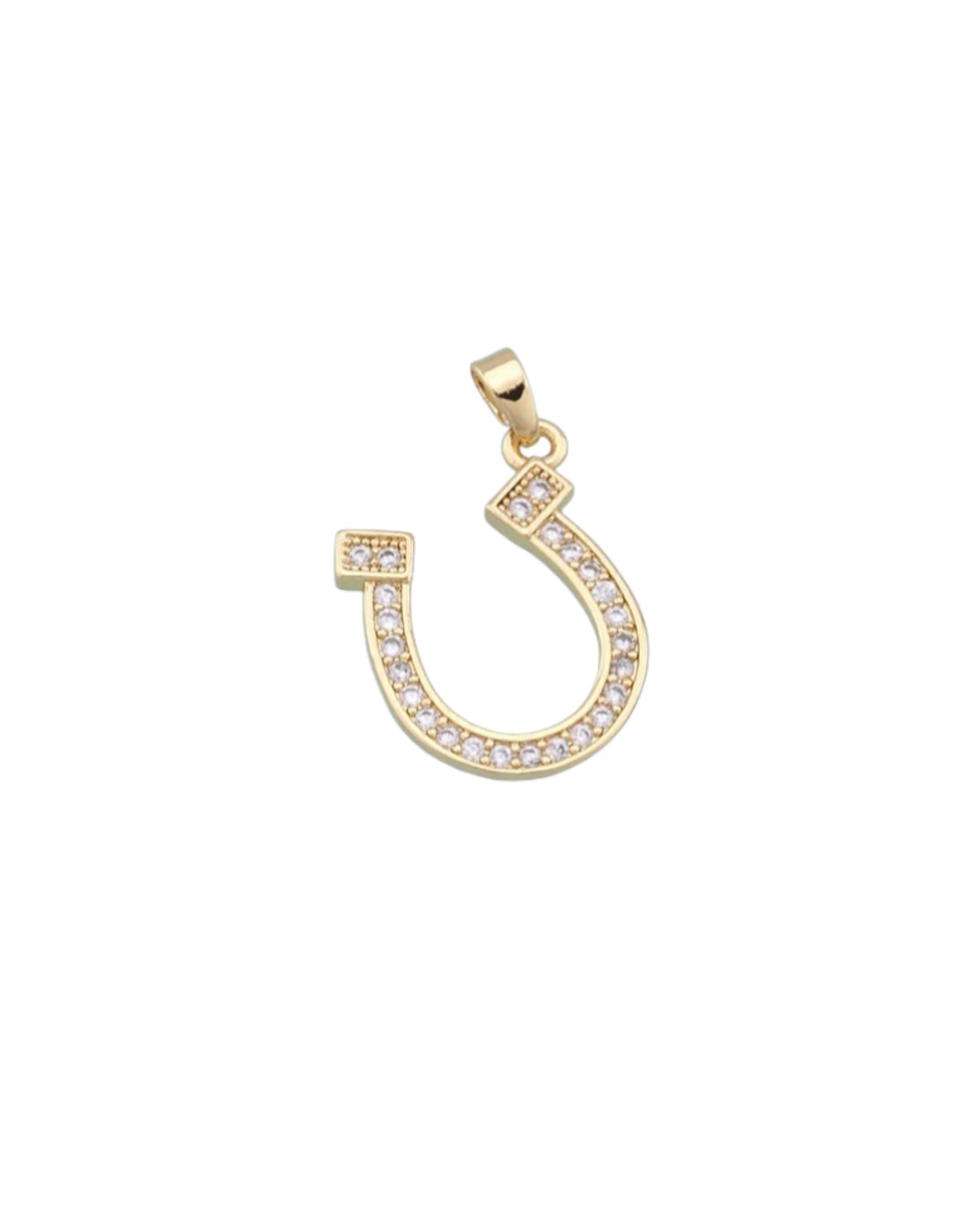 Big Shine Horseshoe Charm