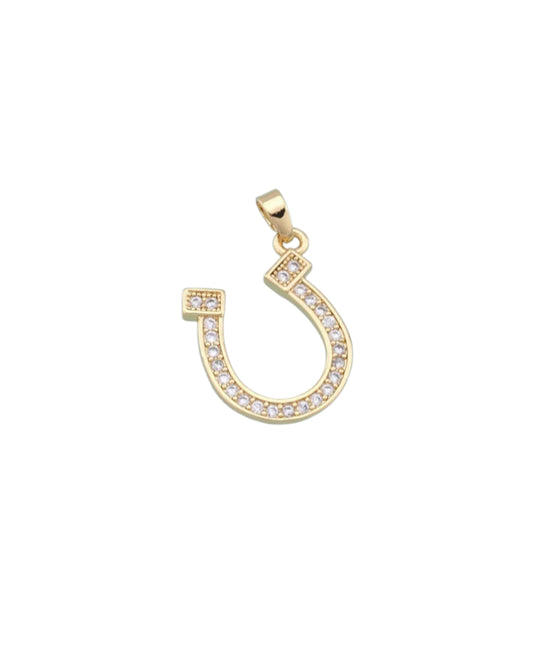 Big Shine Horseshoe Charm