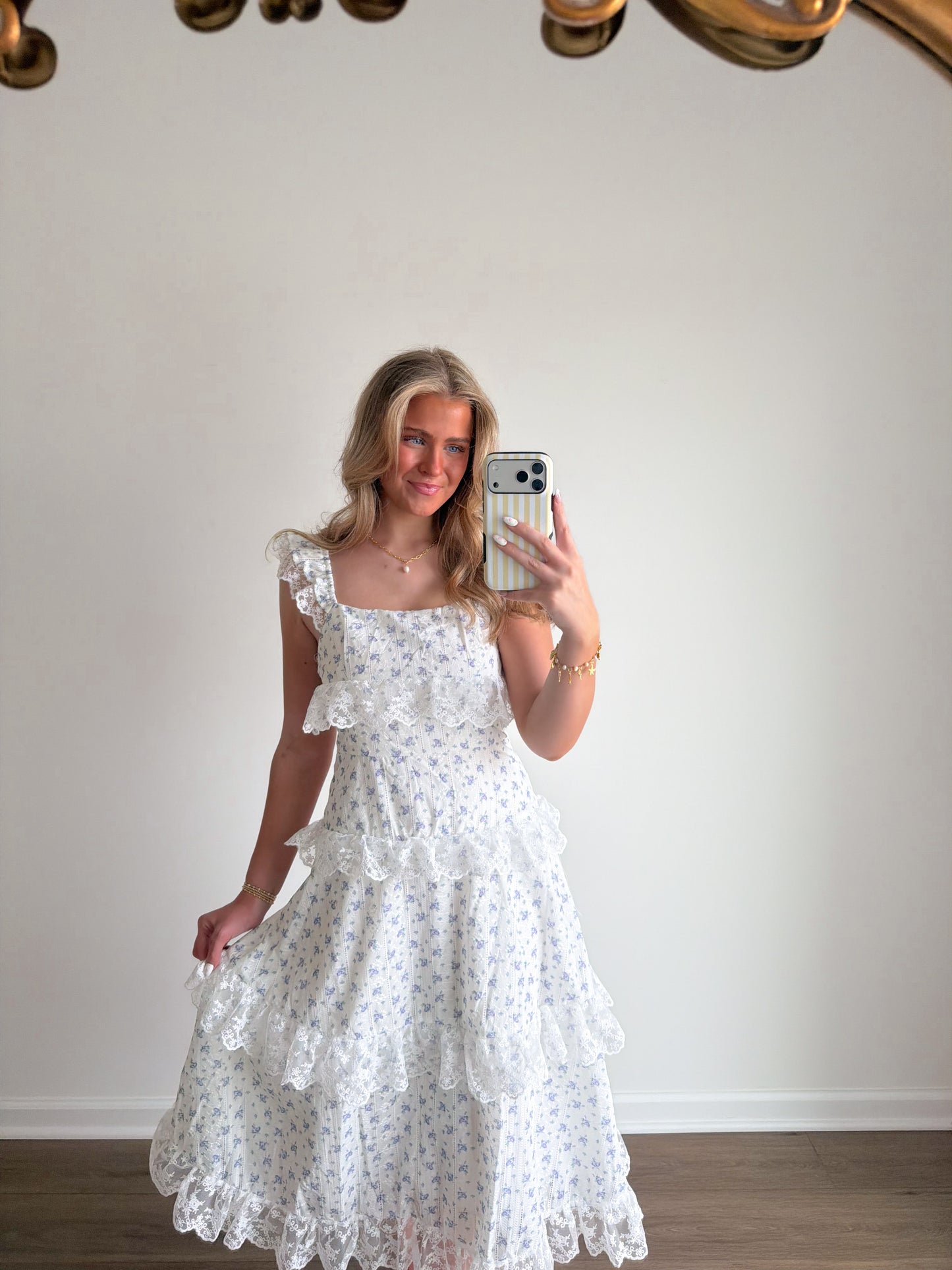 Lilac Lace Maxi Dress