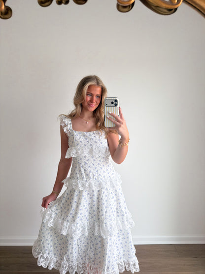 Lilac Lace Maxi Dress