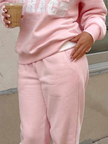 GG Pastel Pink Sweatpants