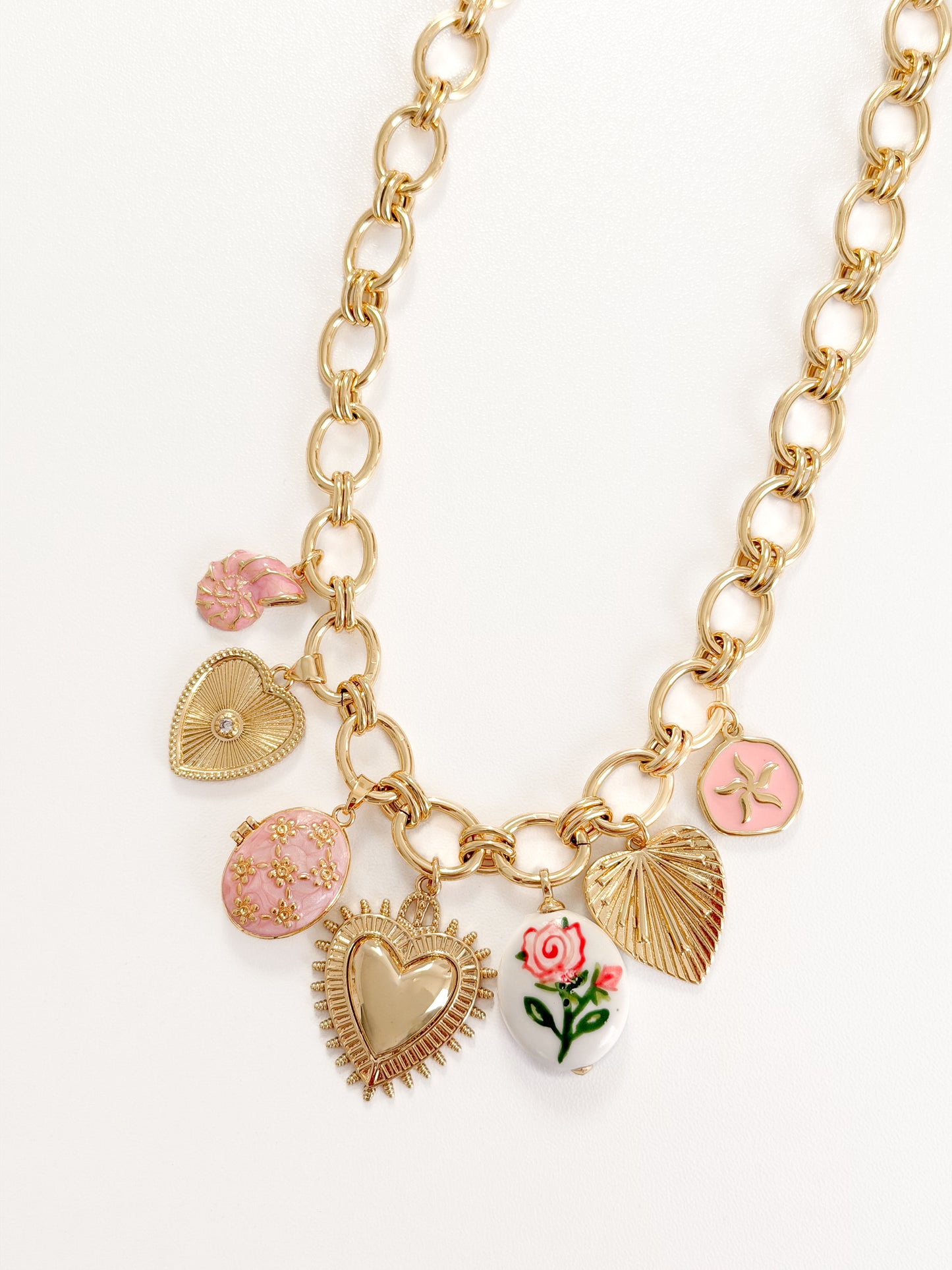 Sweetheart GG Charm Necklace