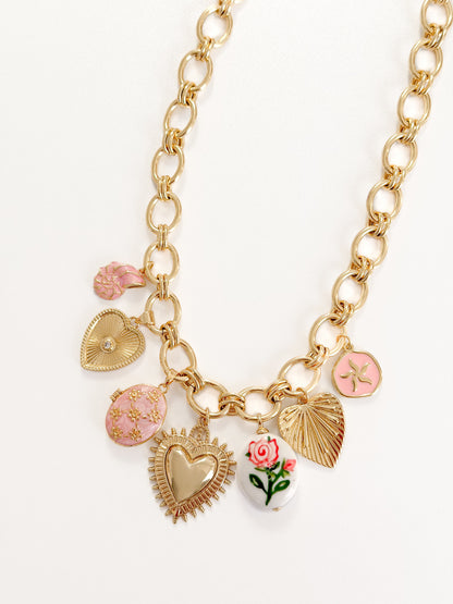 Sweetheart GG Charm Necklace