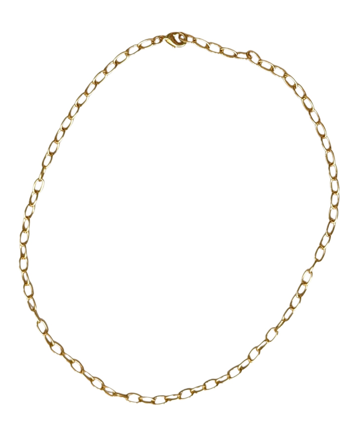 Gold Oval Necklace