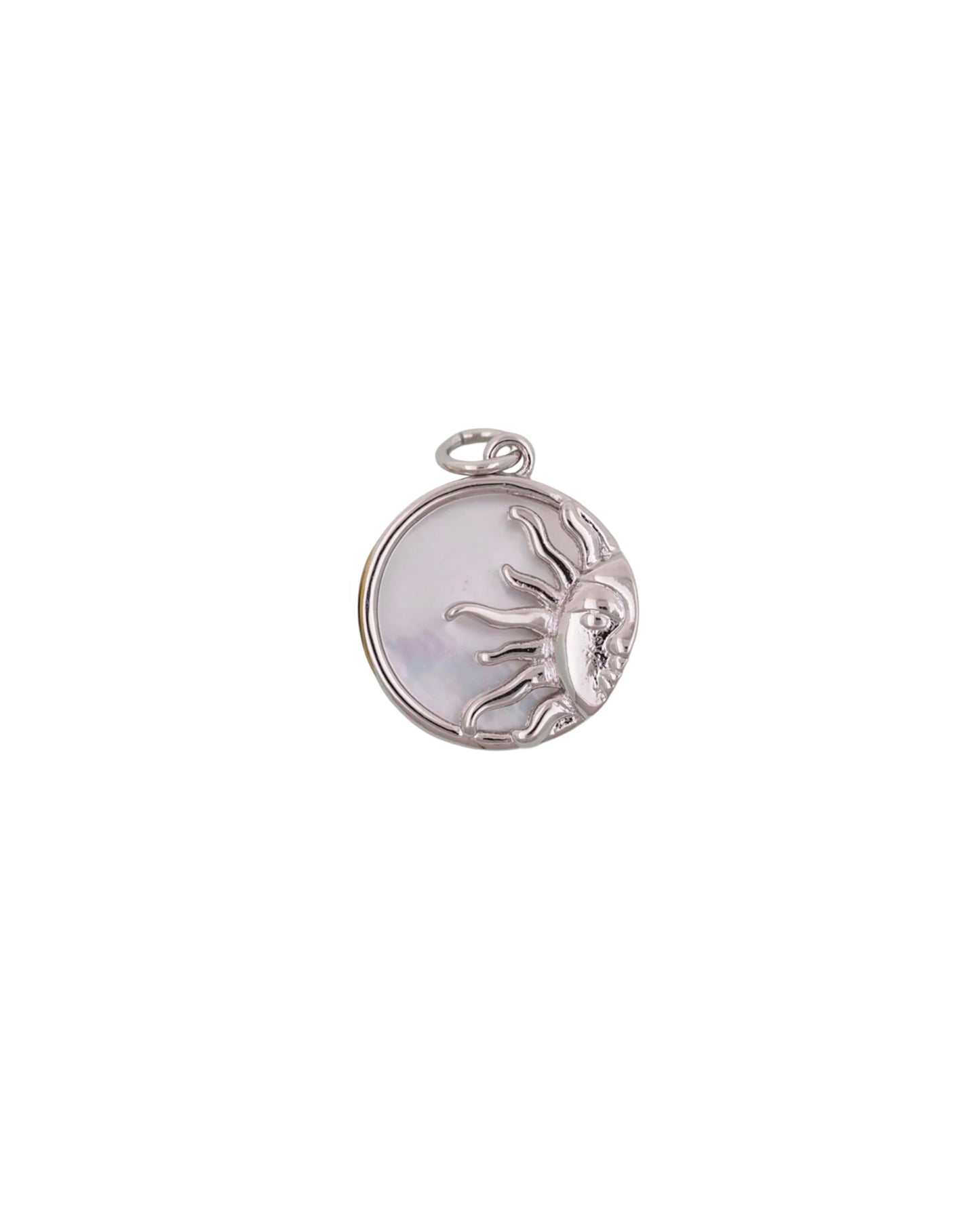 Silver Horizon Sun Charm