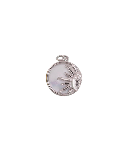 Silver Horizon Sun Charm