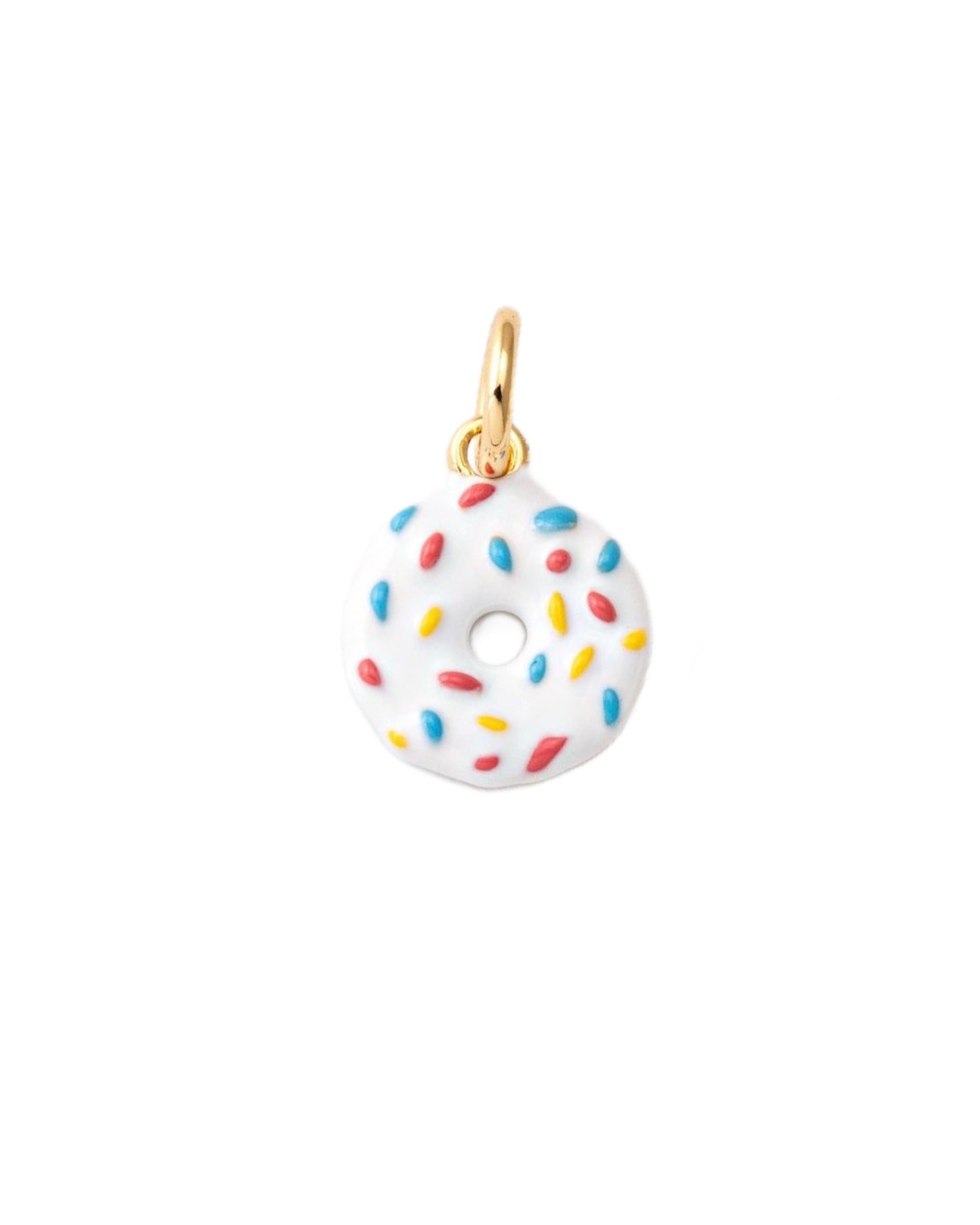 White Donut Charm