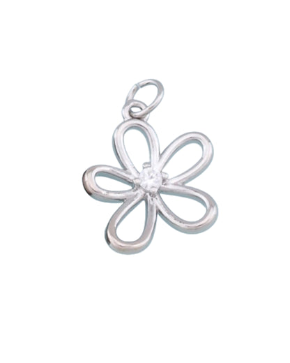 Silver Flower Charm