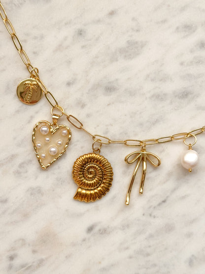 Golden Treasures Charm Necklace