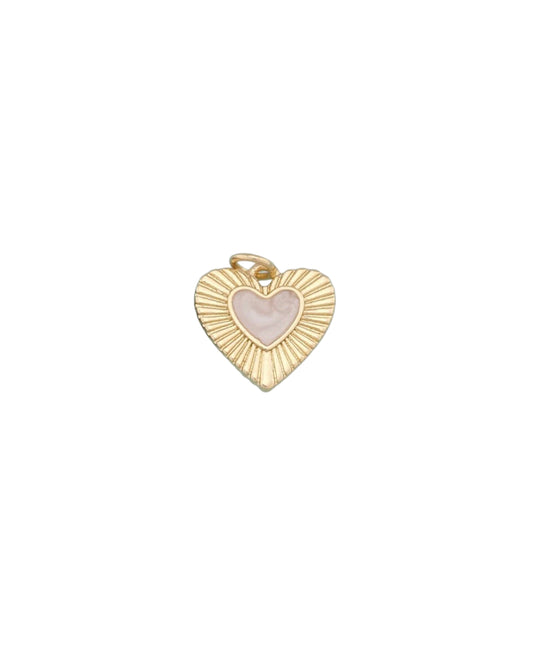 Tiny White Gold Heart