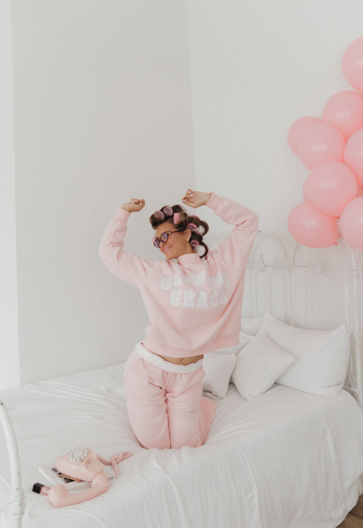 GG Pastel Pink Sweatpants