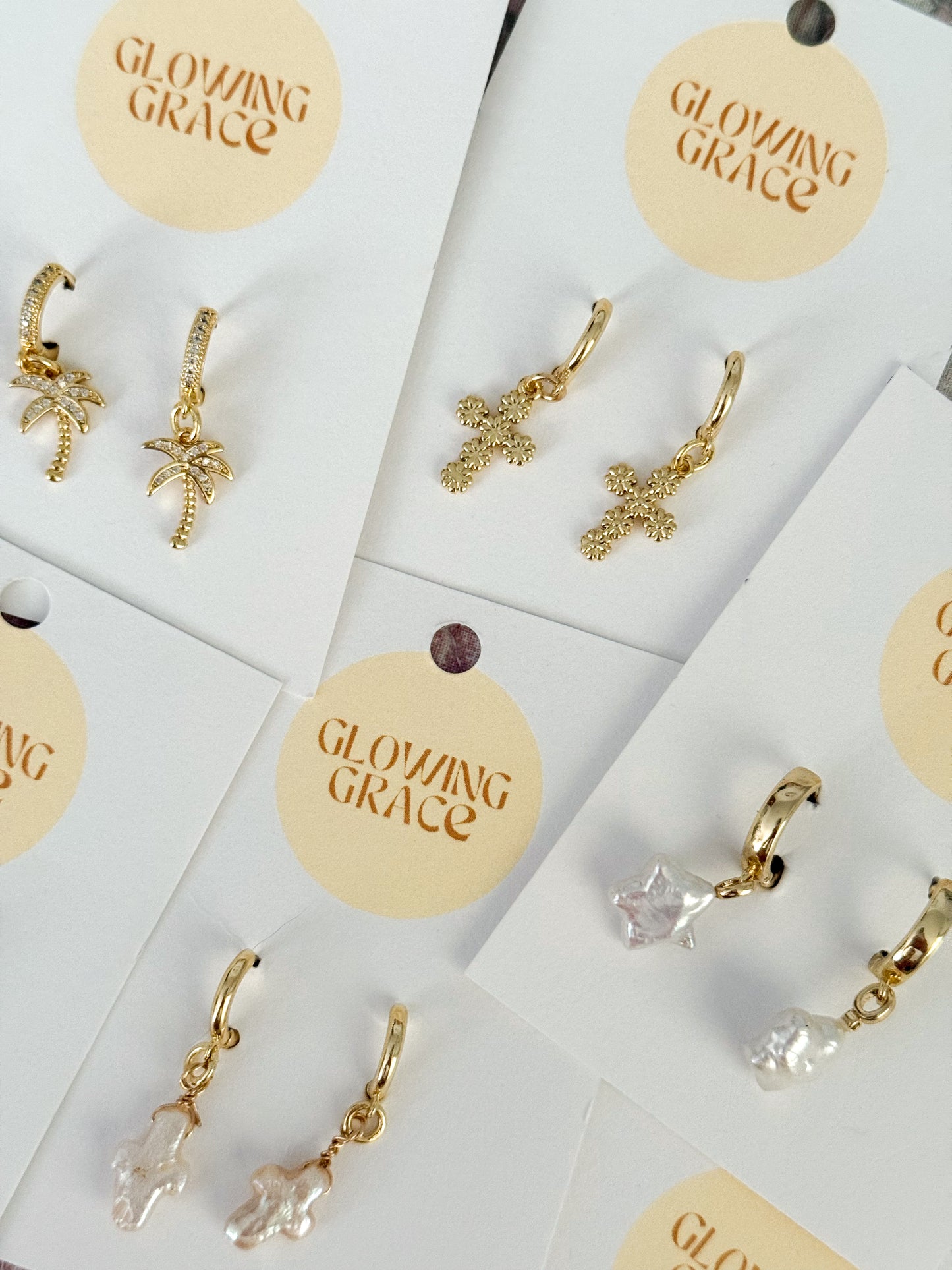 Daisy Cross Earrings