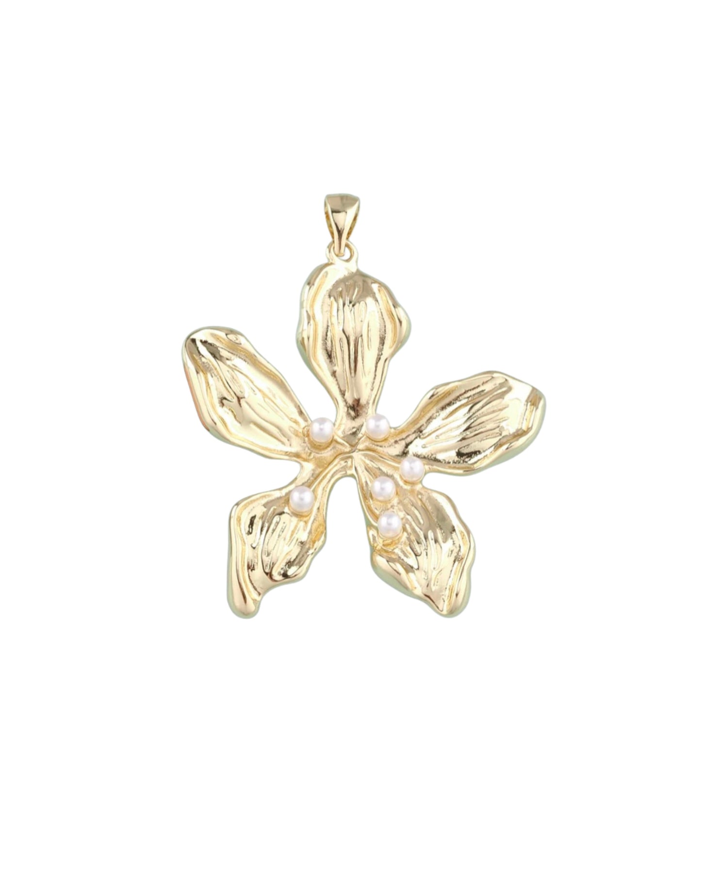 Big Lily Pearl Charm