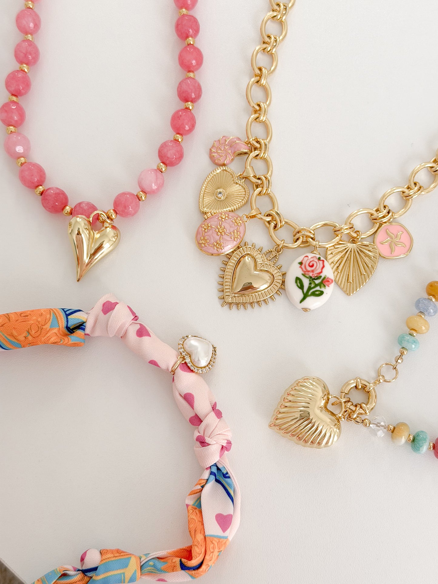 Pink Sugar Heart Necklace
