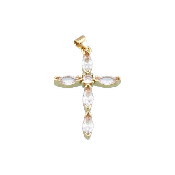 Cross Stone Charm