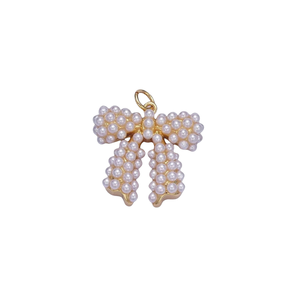 Pearl Bow Charm