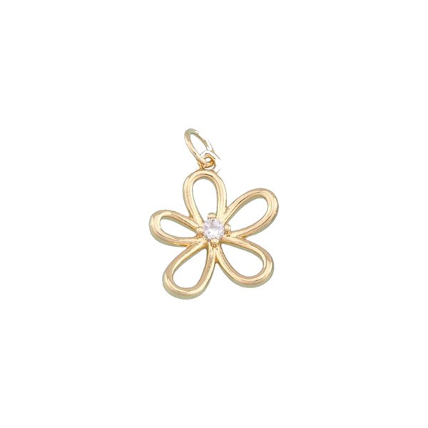 Gold Flower Charm