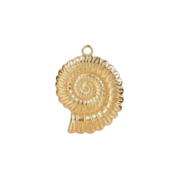 Big Spiral Shell Charm