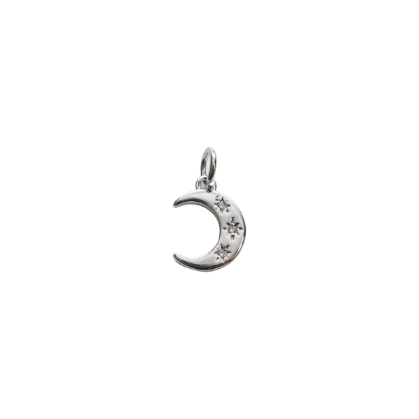 Silver Moon Charm