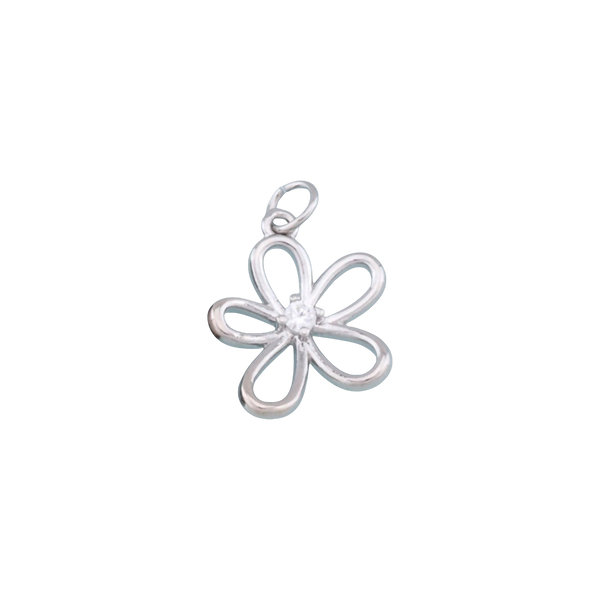 Silver Flower Charm