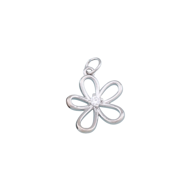 Silver Flower Charm