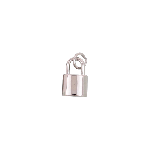 Silver Lock Charm