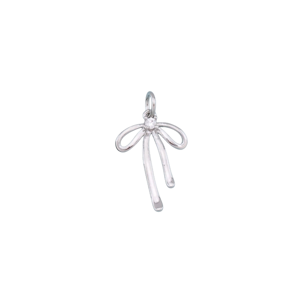 Silver Small Bow Charm