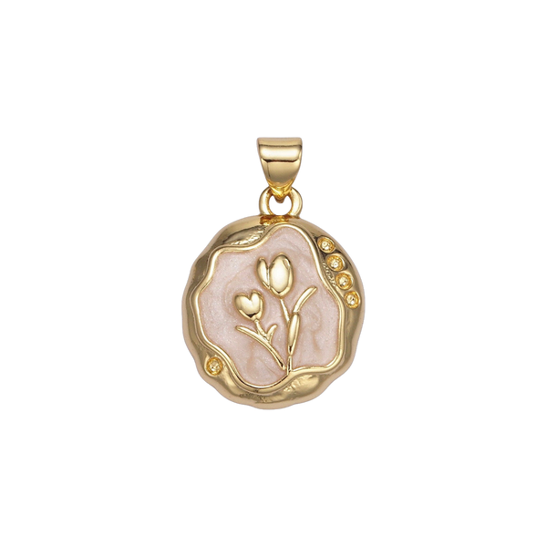 White Tulip Charm