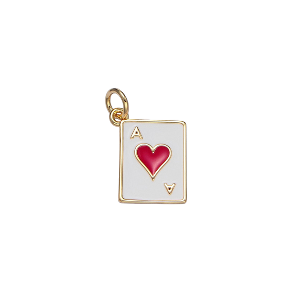 Heart Card Charm