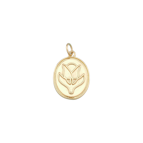 Oval Tulip Charm