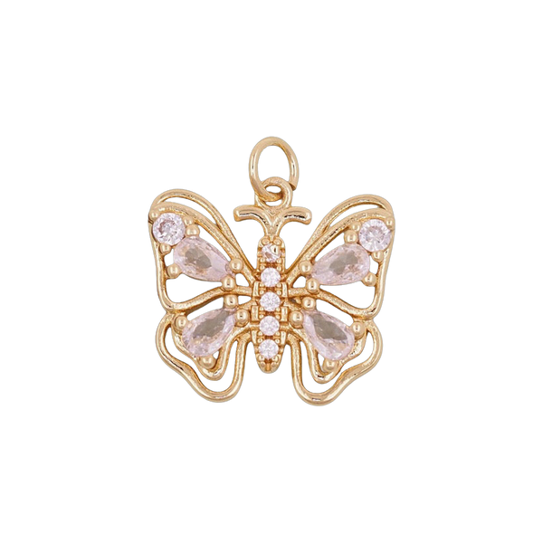 Crystal Butterfly Charm