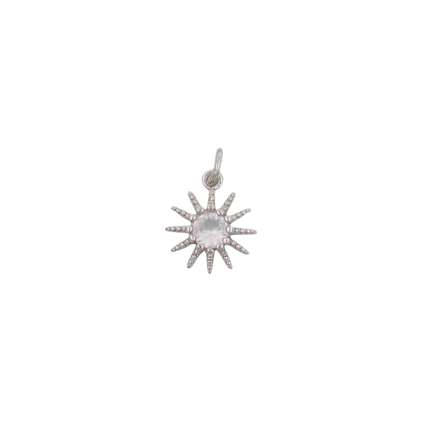 Silver Sun Charm