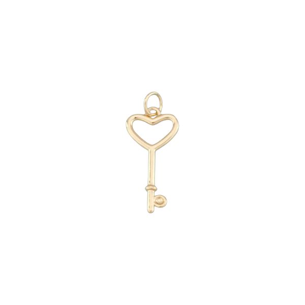 Heart Key Charm