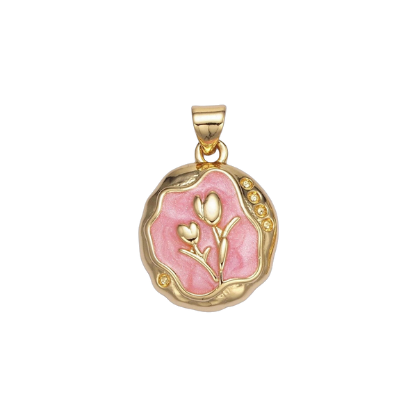 Pink Tulip Charm