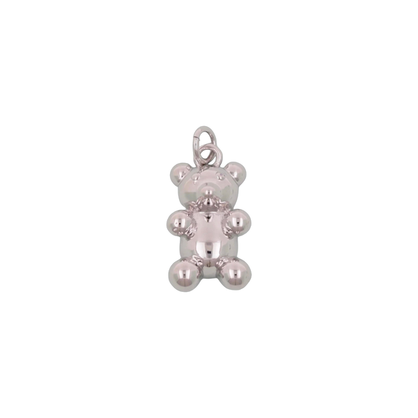Silver Bear Charm