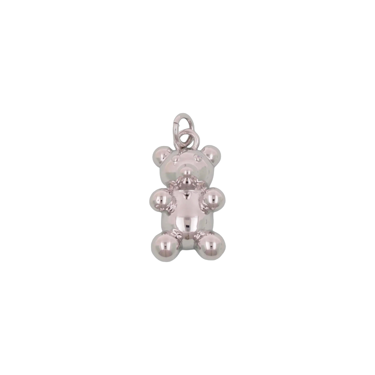 Silver Bear Charm