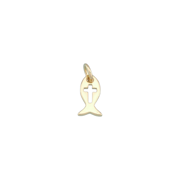 Tiny Fish with Cross Charm