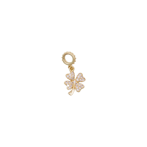 Tiny Four Leaf Clover Charm