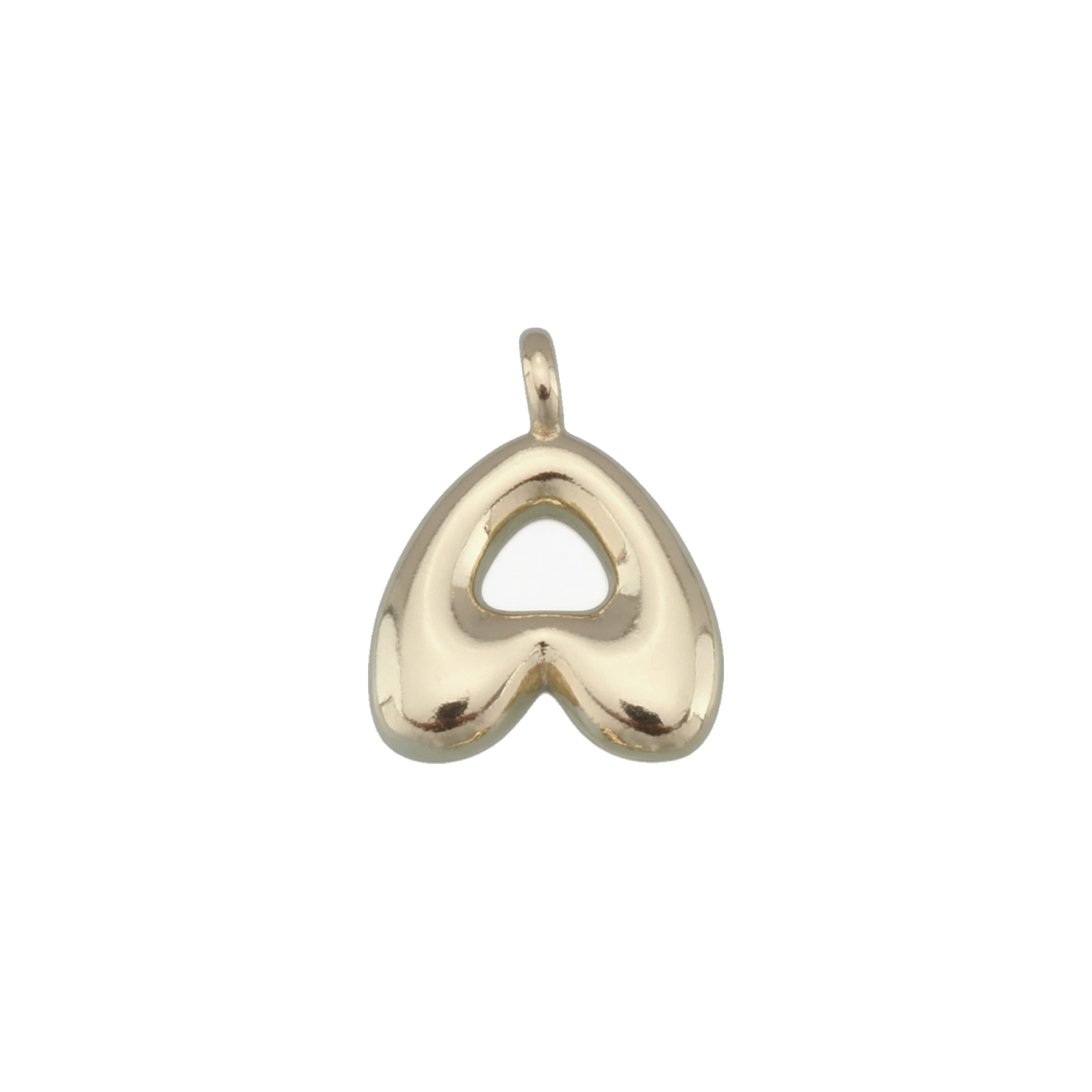 Gold Bubble Letter Charms