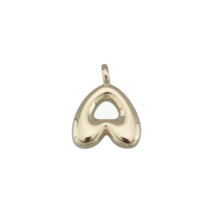 Gold Bubble Letter Charms