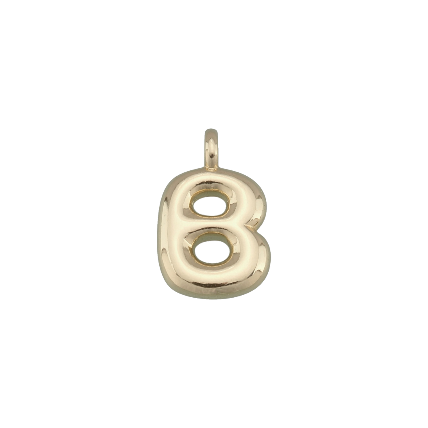 Gold Bubble Letter Charms