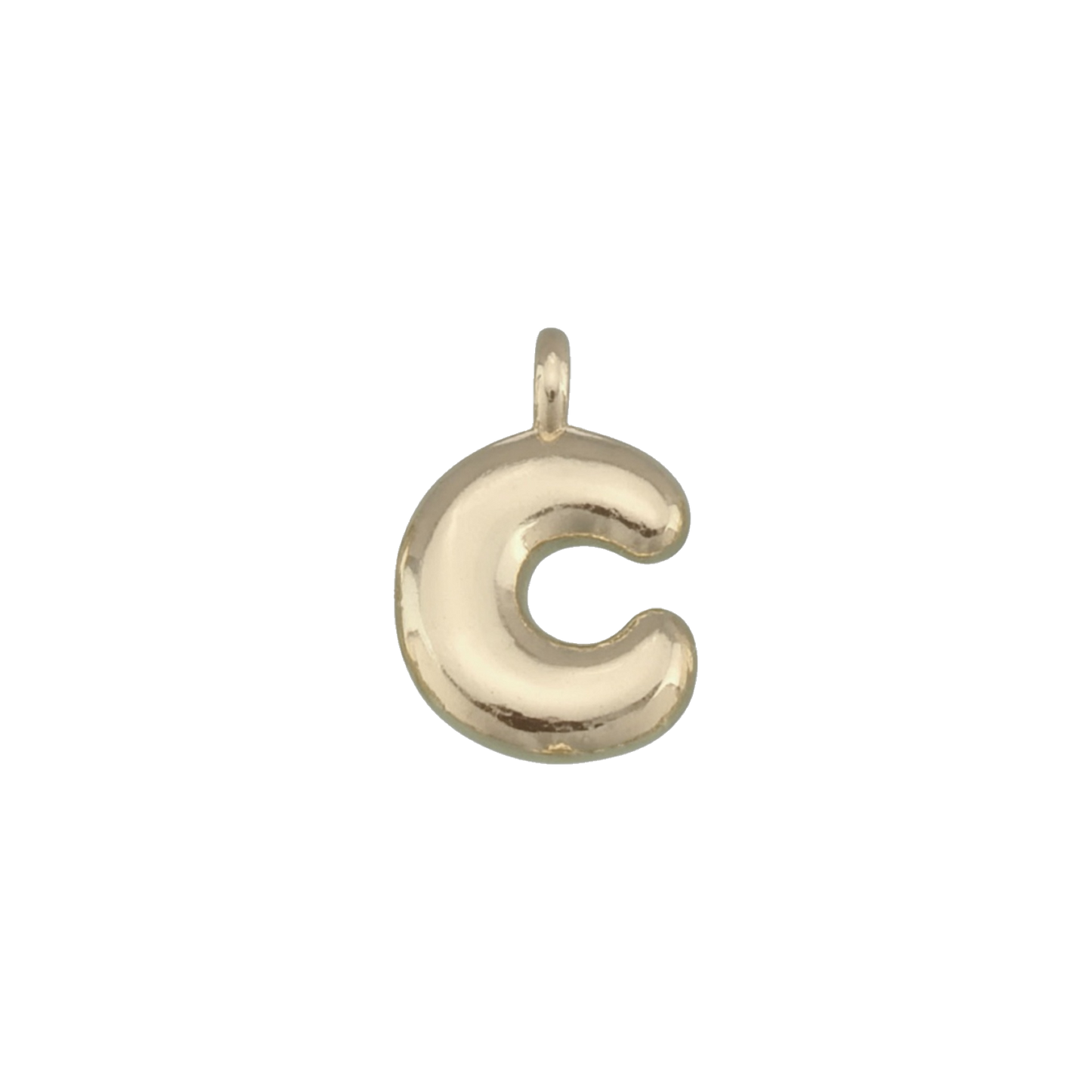 Gold Bubble Letter Charms