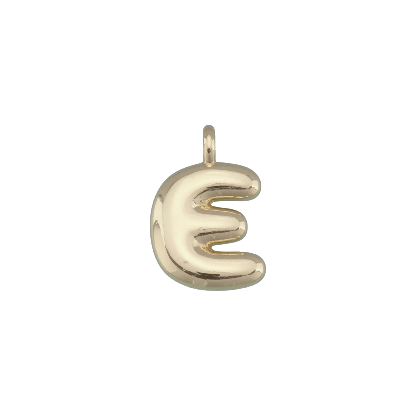 Gold Bubble Letter Charms