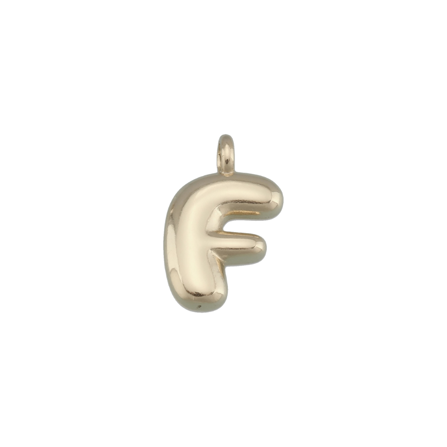Gold Bubble Letter Charms