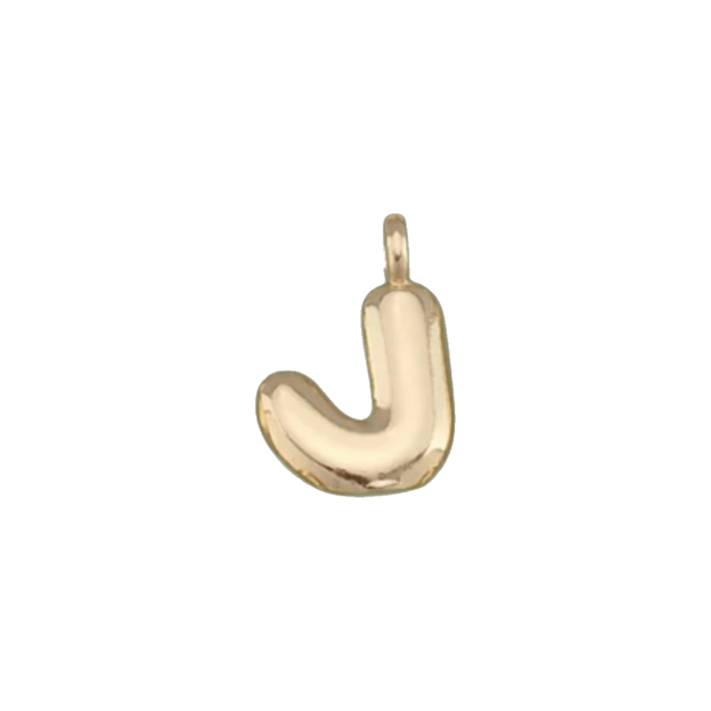 Gold Bubble Letter Charms