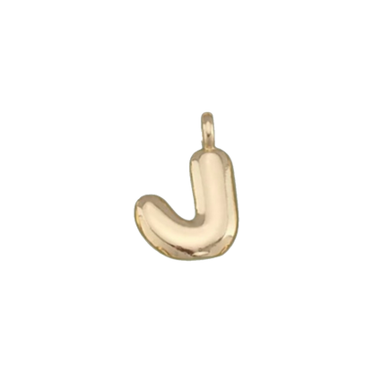 Gold Bubble Letter Charms